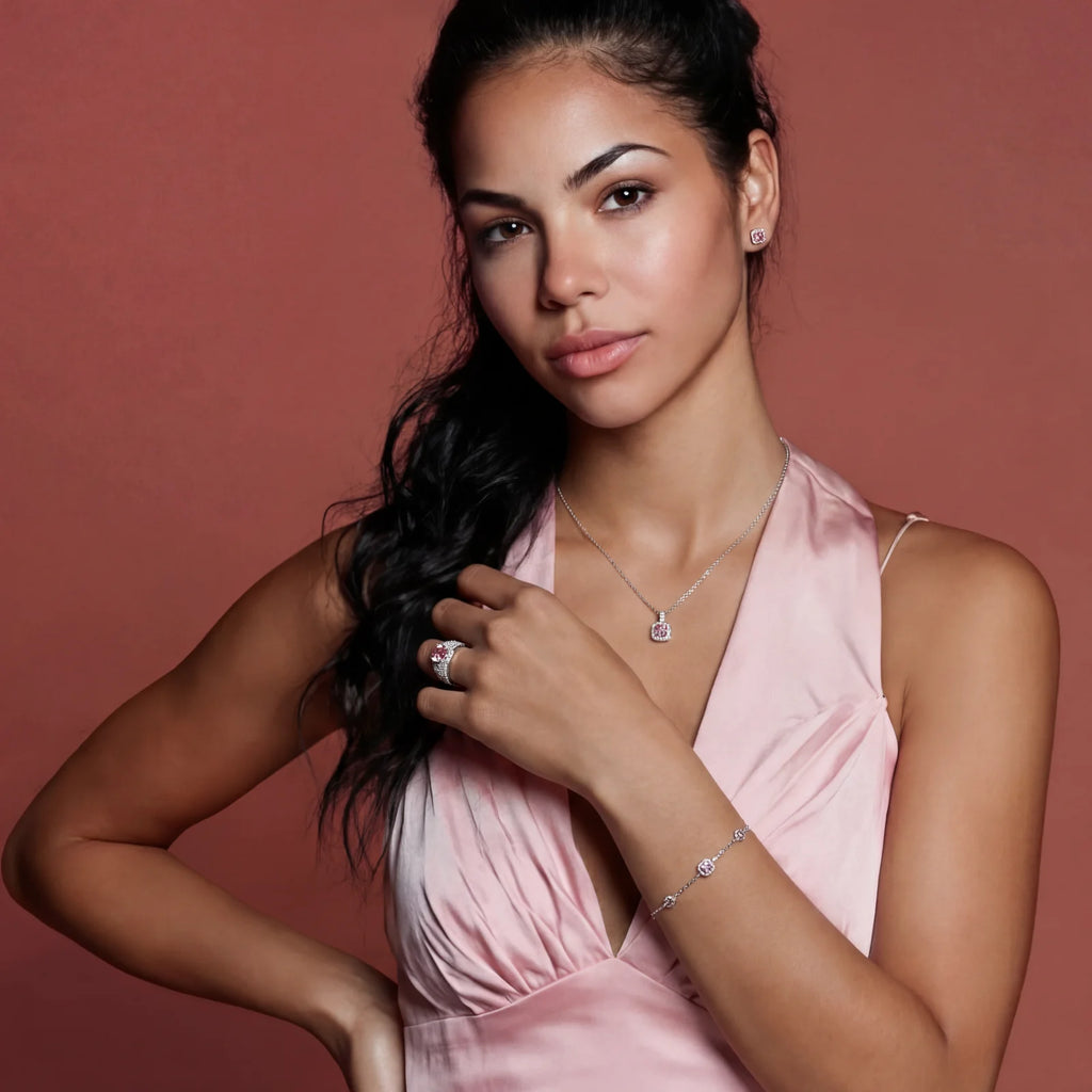 Blush Dreams Moissanite-sett